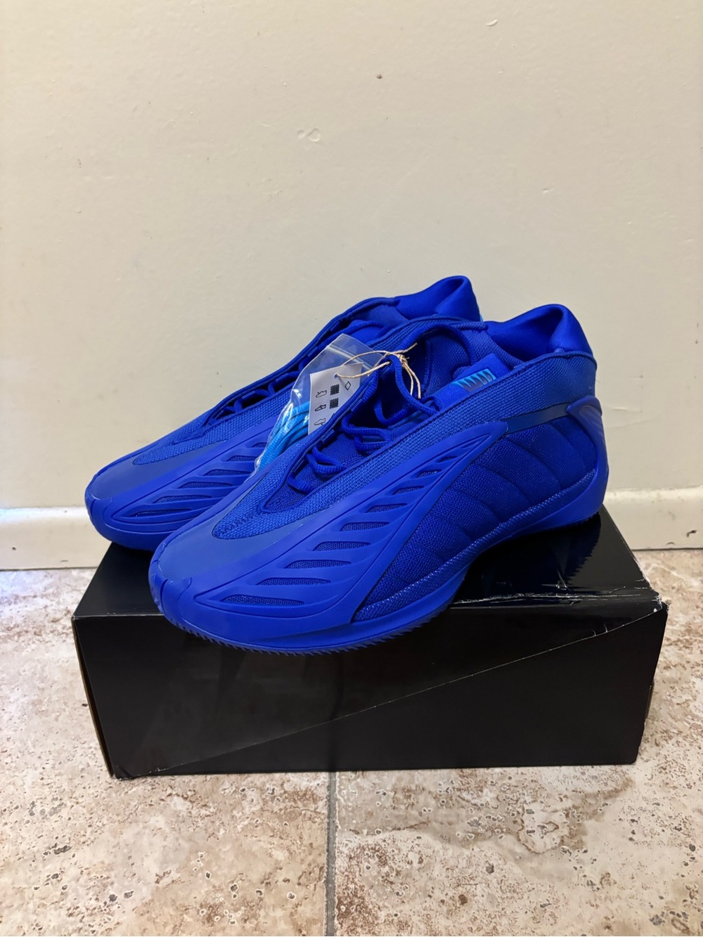 *Adidas AE 2 Anthony Edwards 'Lucid Blue' (JQ9501) Men's Basketball Shoes Sz 13